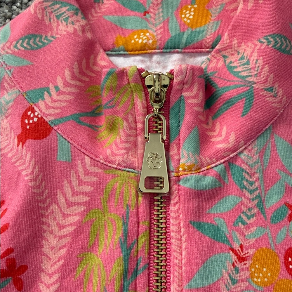 Spartina 449 Coral tank with stretch - cute berry floral print-Never Worn, small - Picture 4 of 7